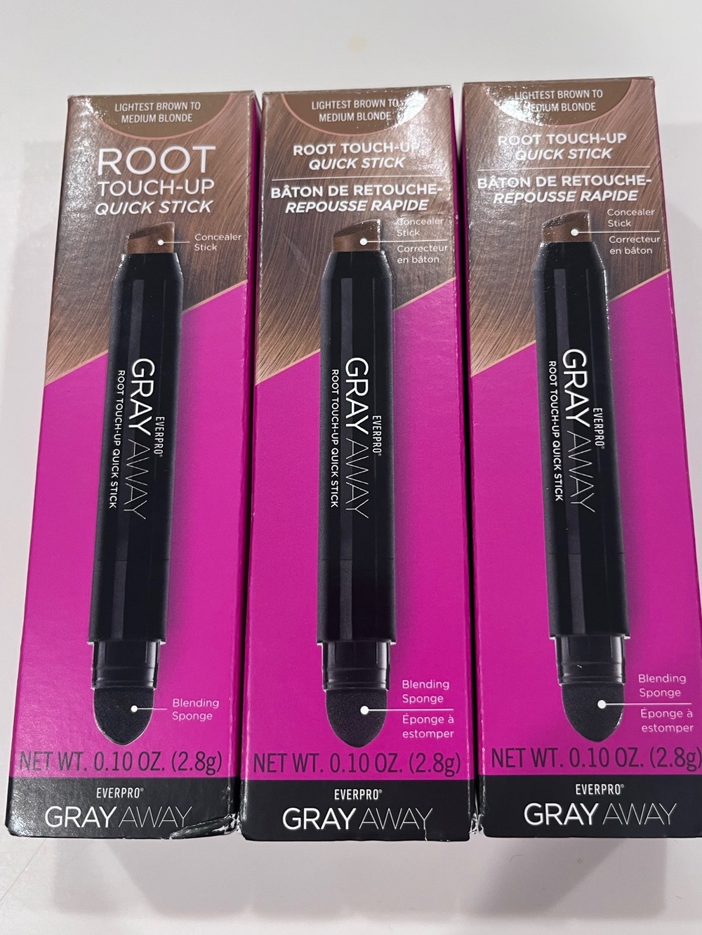 Everpro X3 Gray Quick Sticks Precision Root Touch Lightest Brown/Medium Blonde